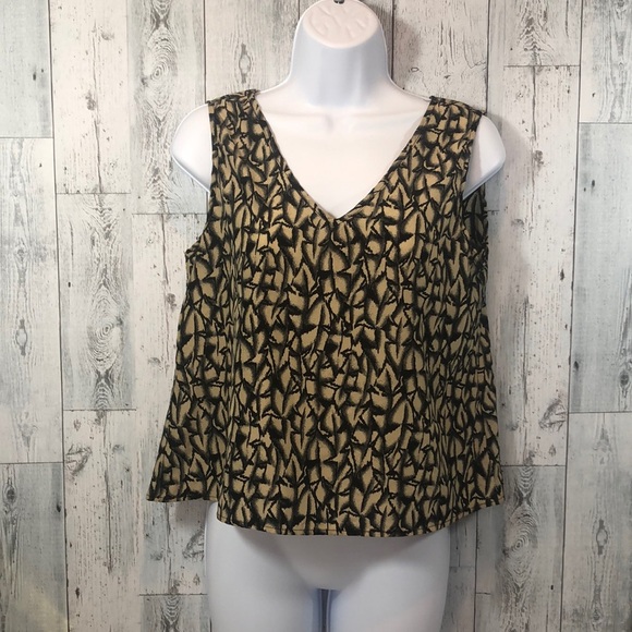 WAYF Crop V-Neck Front/Back Tank Top Small - Picture 1 of 9
